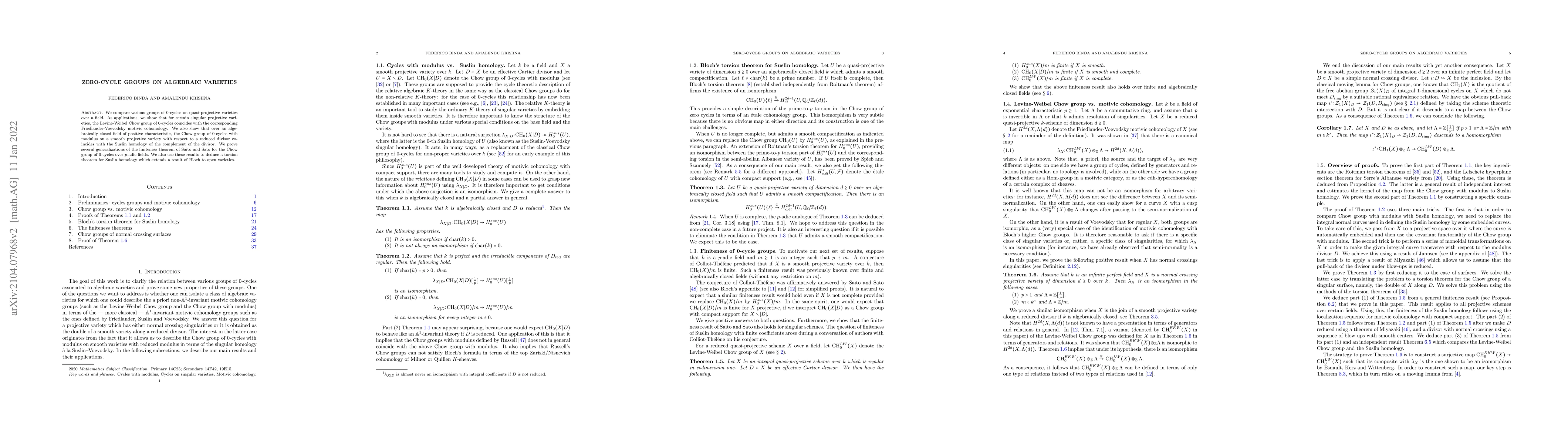 Thumbnail for Zero-cycle groups on algebraic varieties