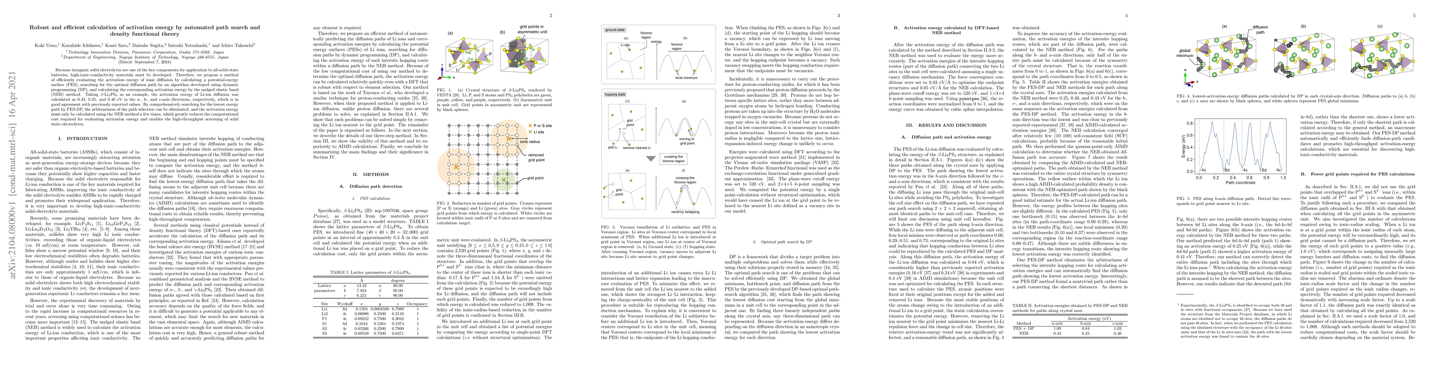 Thumbnail for Robust and efficient calculation of activation energy by automated path
  search and density functional theory