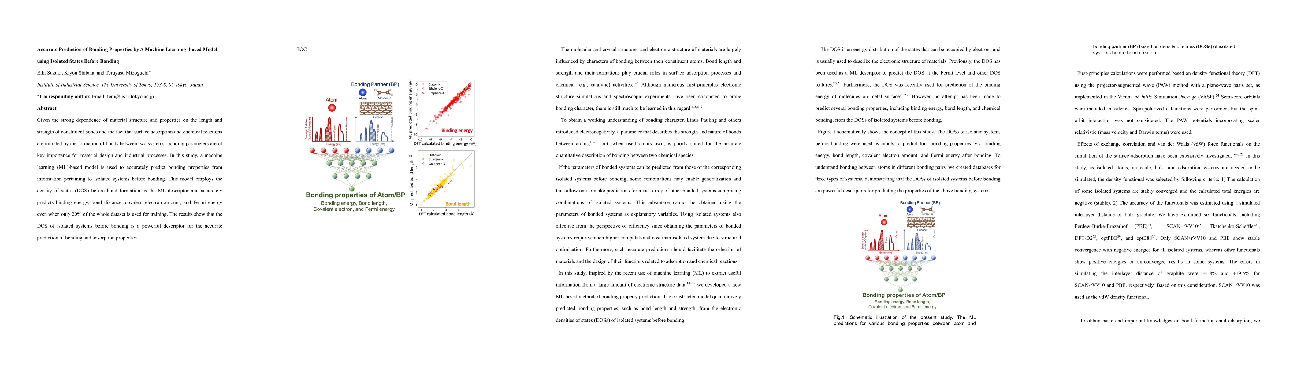 Thumbnail for Accurate Prediction of Bonding Properties by A Machine Learning-based
  Model using Isolated States Before Bonding
