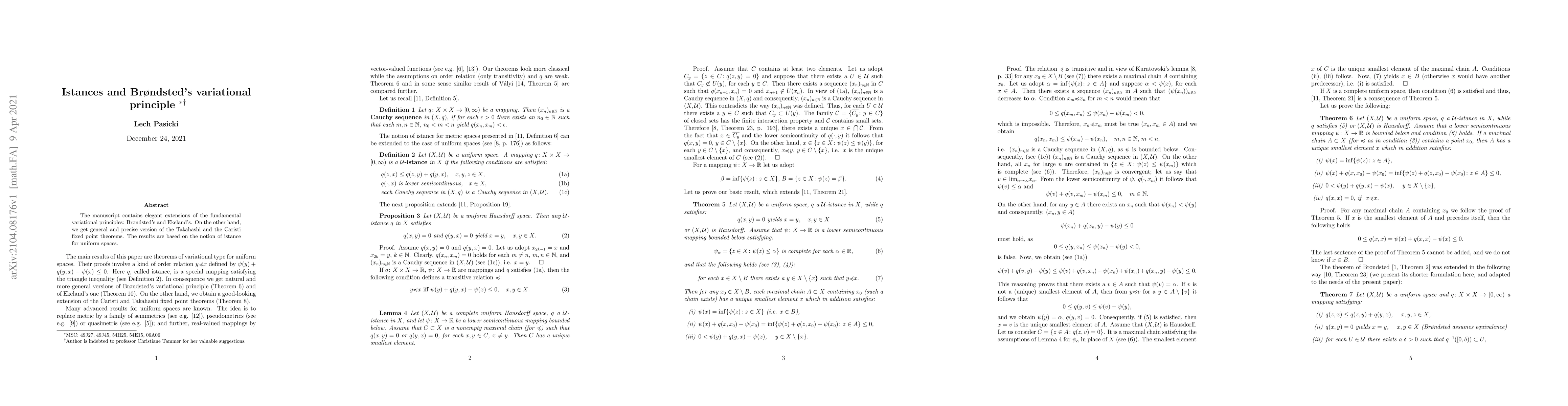 Thumbnail for Istances and Br\o ndsted's variational principle