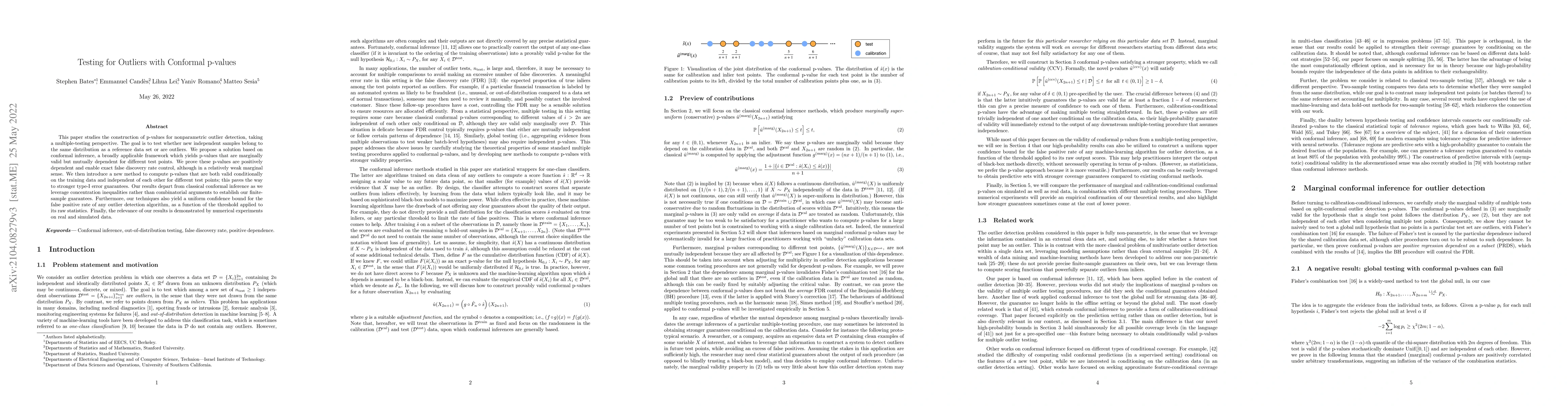 Thumbnail for Testing for Outliers with Conformal p-values