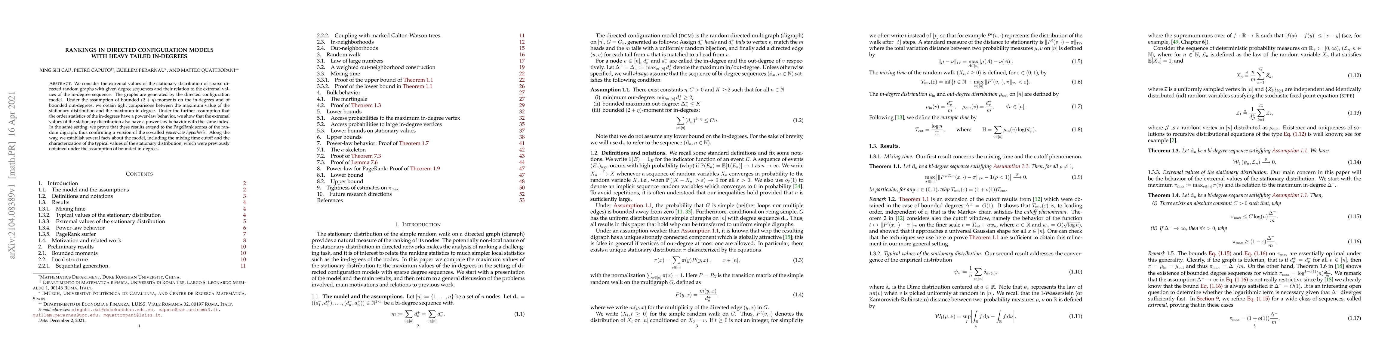 Thumbnail for Rankings in directed configuration models with heavy tailed in-degrees