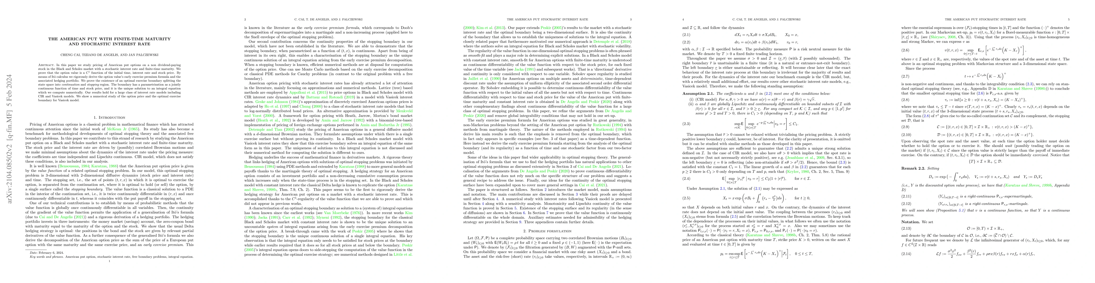 Thumbnail for The American put with finite-time maturity and stochastic interest rate