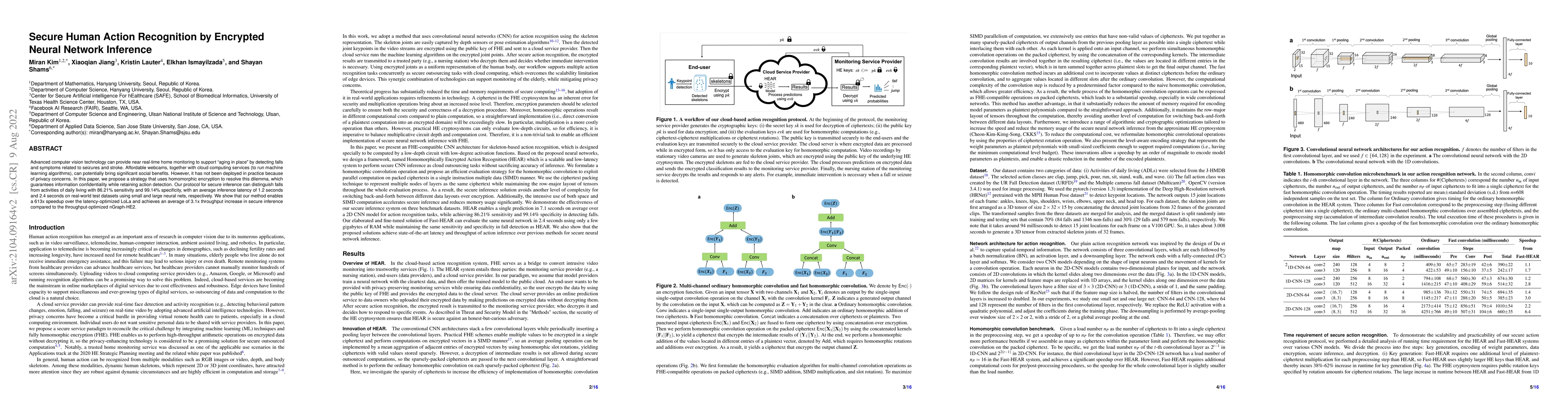Thumbnail for Secure Human Action Recognition by Encrypted Neural Network Inference
