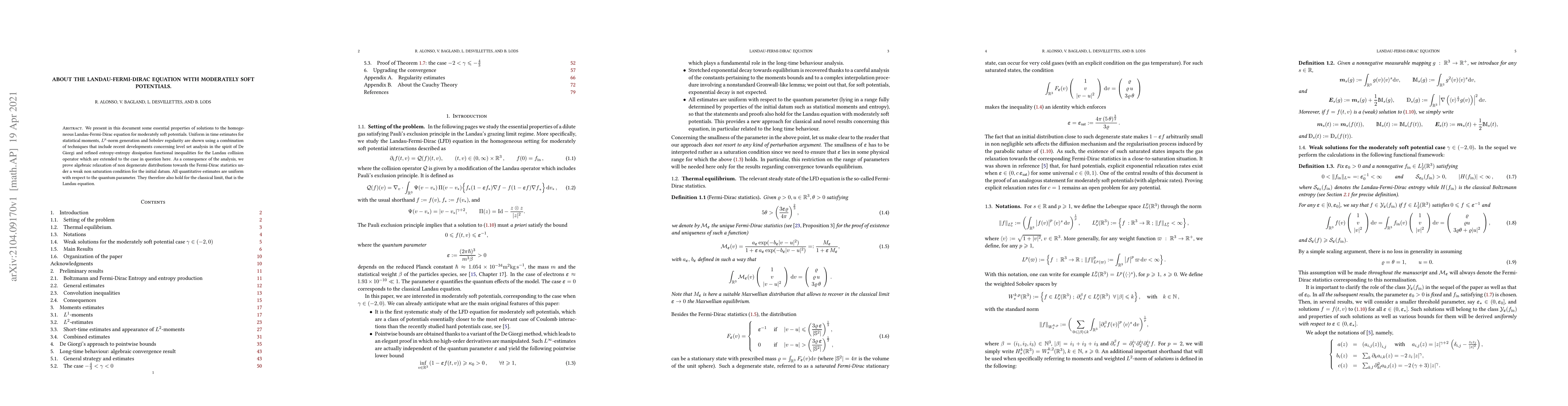 Thumbnail for About the Landau-Fermi-Dirac equation with moderately soft potentials