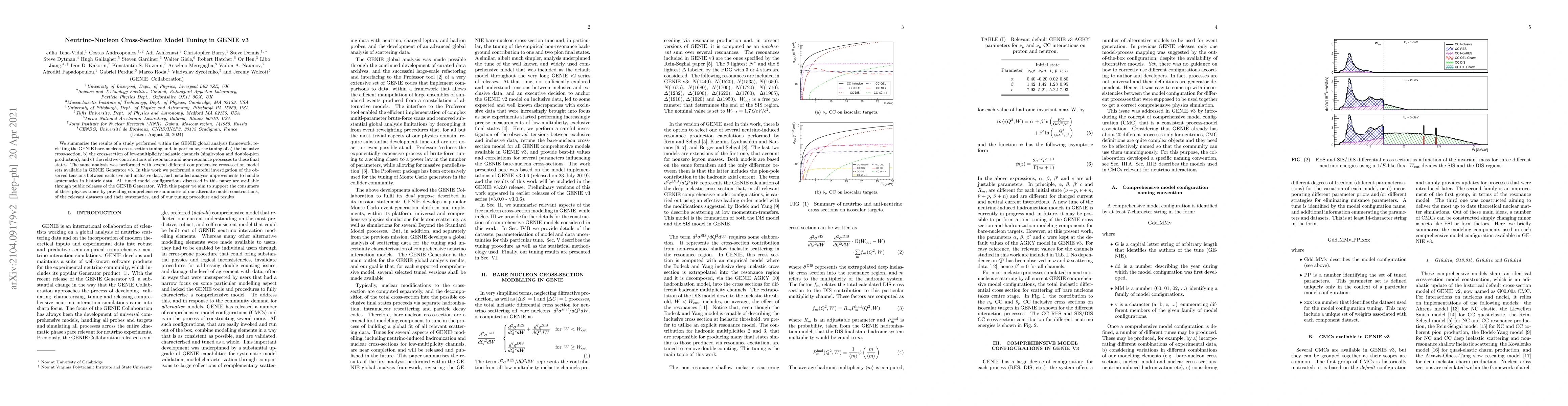 Thumbnail for Neutrino-Nucleon Cross-Section Model Tuning in GENIE v3