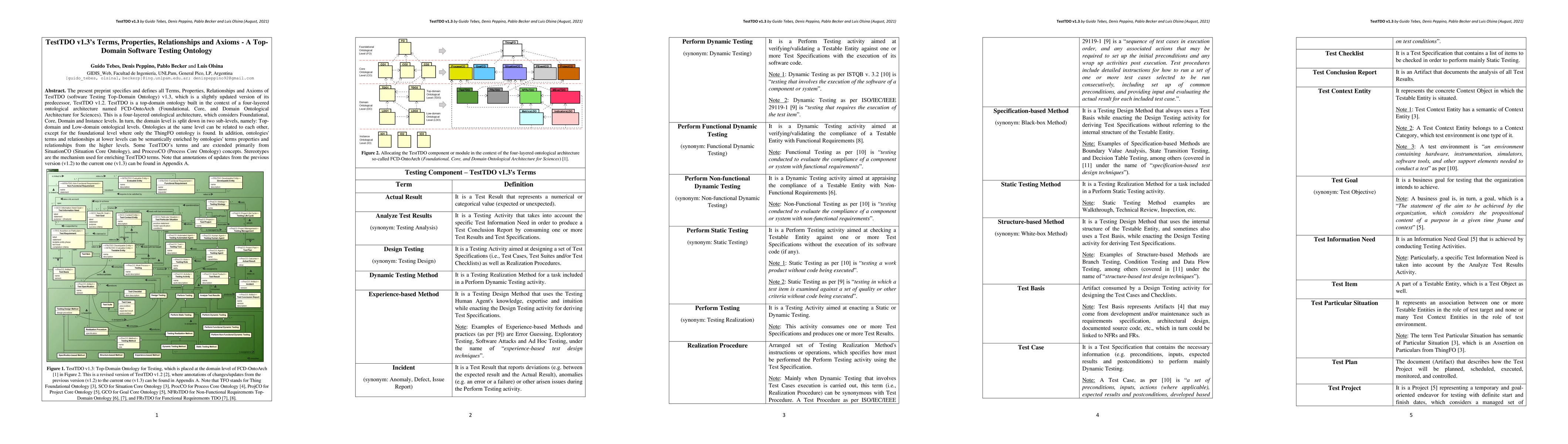 Thumbnail for TestTDO's v1.3 Terms, Properties, Relationships and Axioms -- A
  Top-Domain Software Testing Ontology