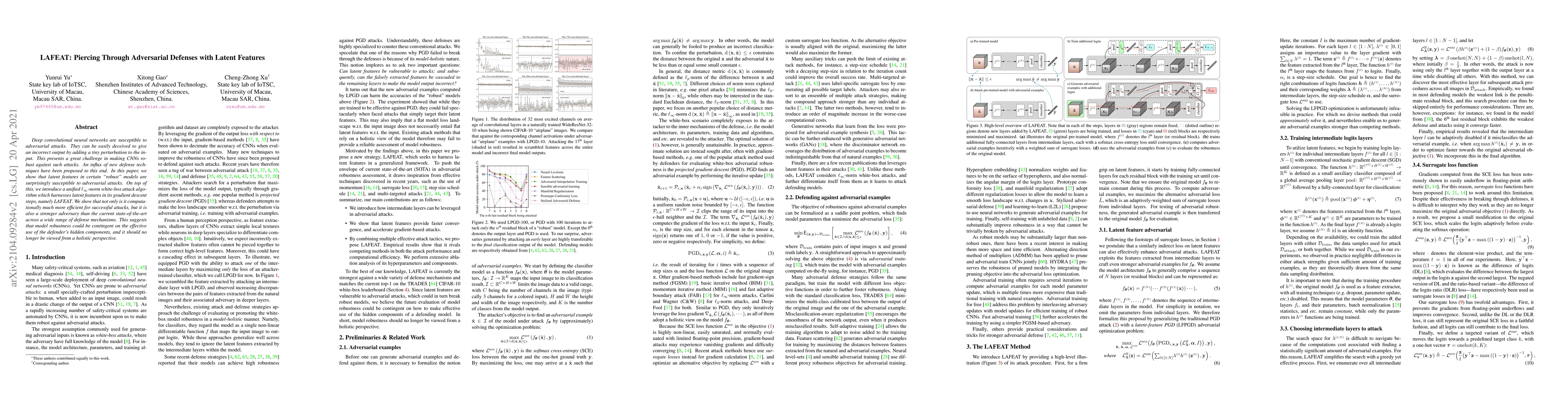 Thumbnail for LAFEAT: Piercing Through Adversarial Defenses with Latent Features