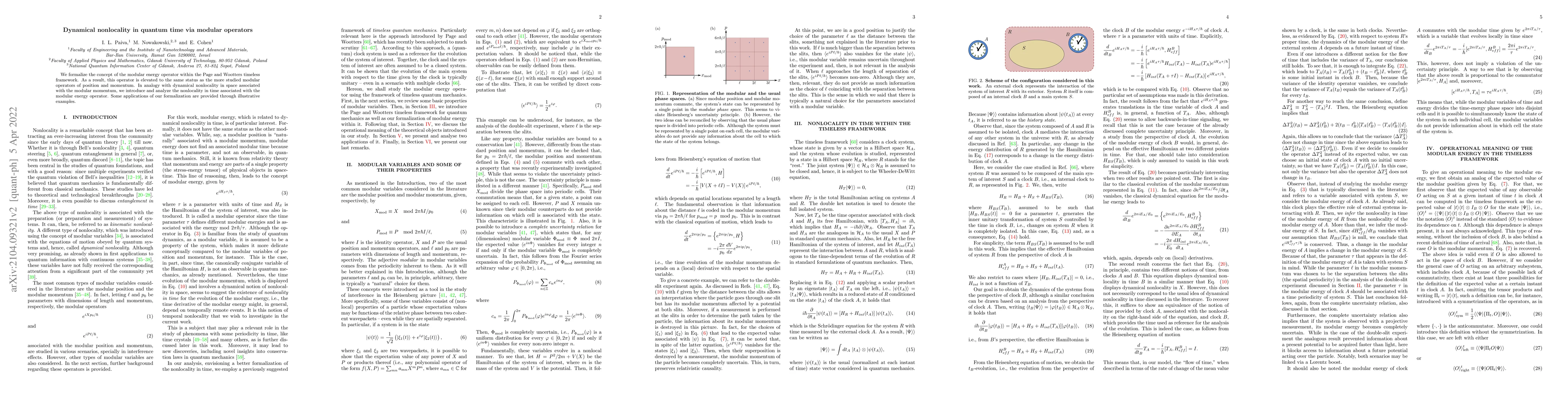 Thumbnail for Dynamical nonlocality in quantum time via modular operators