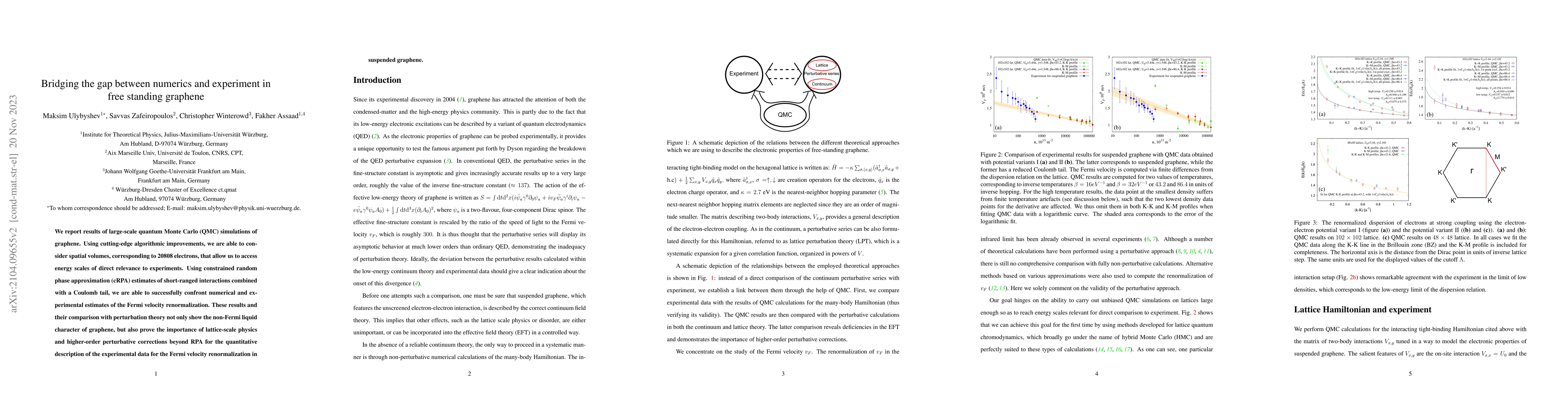 Thumbnail for Bridging the gap between numerics and experiment in free standing
  graphene