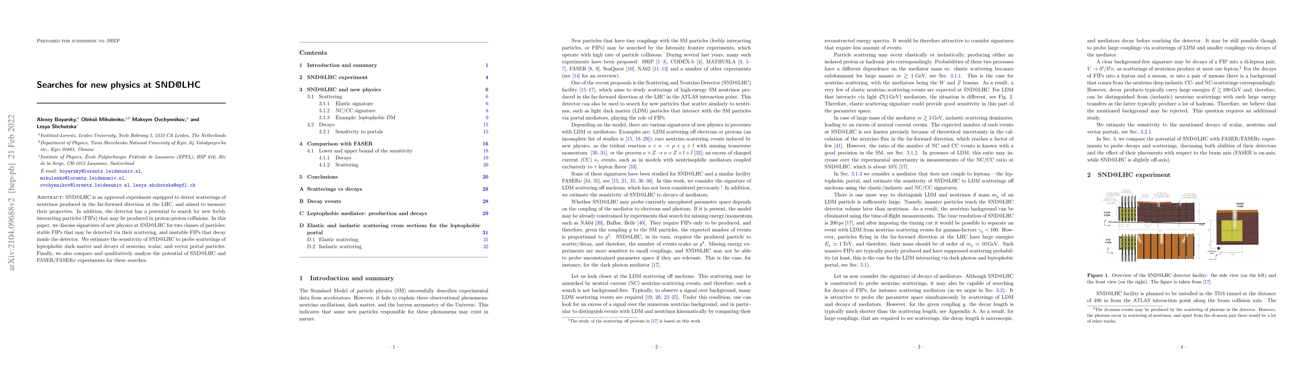Thumbnail for Searches for new physics at SND@LHC
