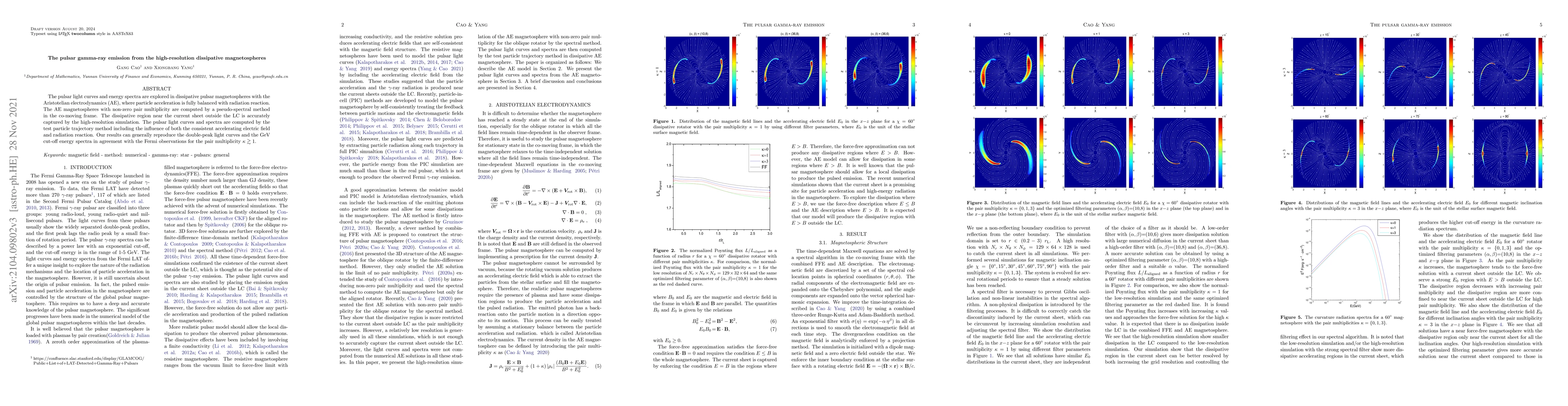 Thumbnail for The pulsar gamma-ray emission from the high-resolution dissipative
  magnetospheres