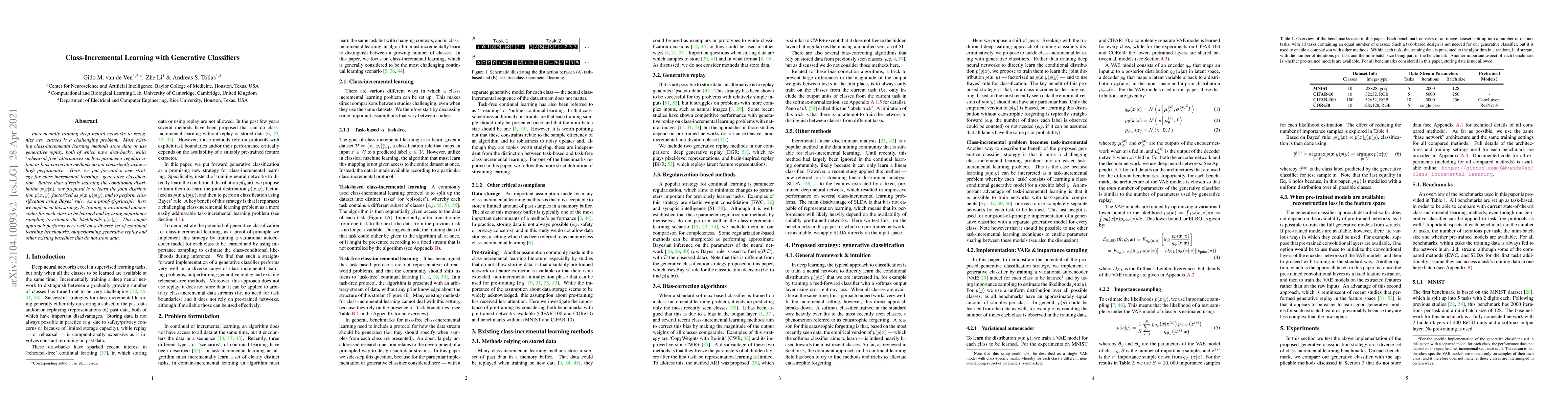 Thumbnail for Class-Incremental Learning with Generative Classifiers
