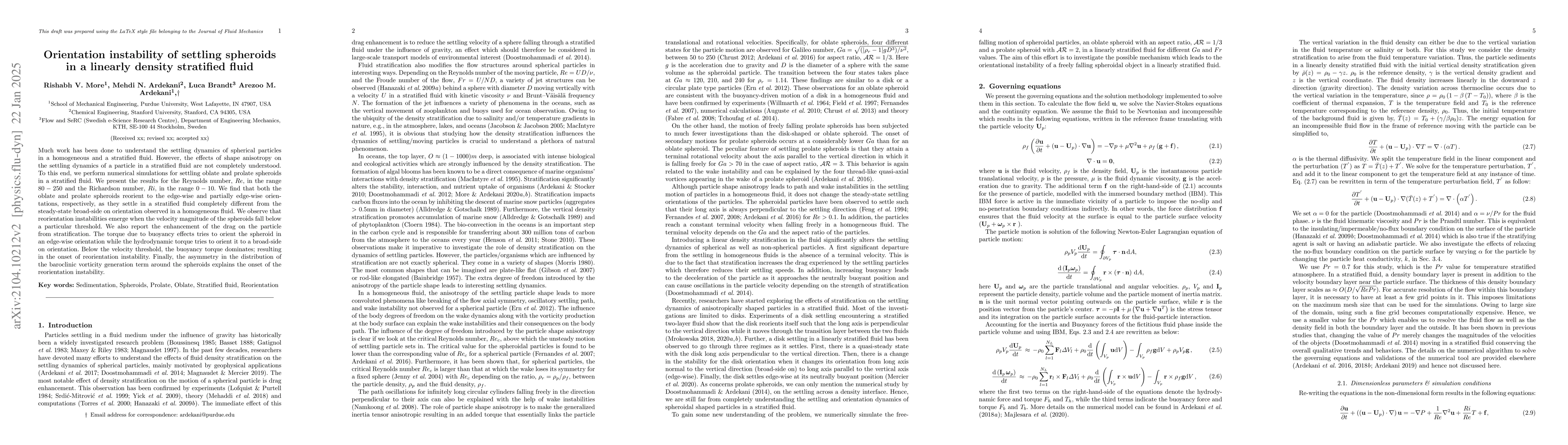Thumbnail for Orientation instability of settling spheroids in a linearly density
  stratified fluid