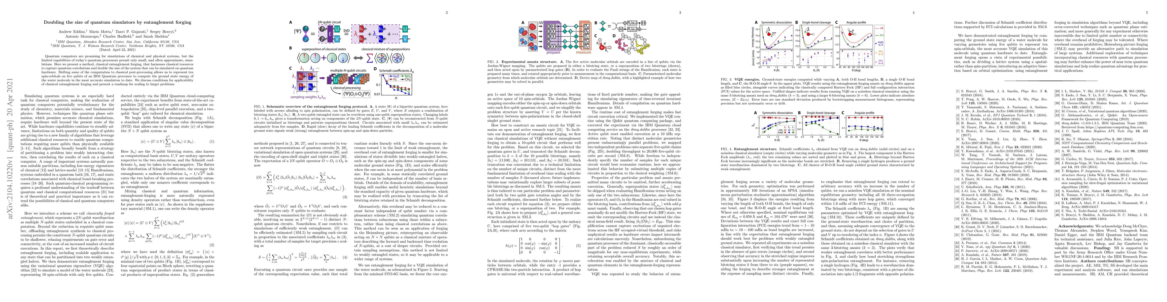 Thumbnail for Doubling the size of quantum simulators by entanglement forging