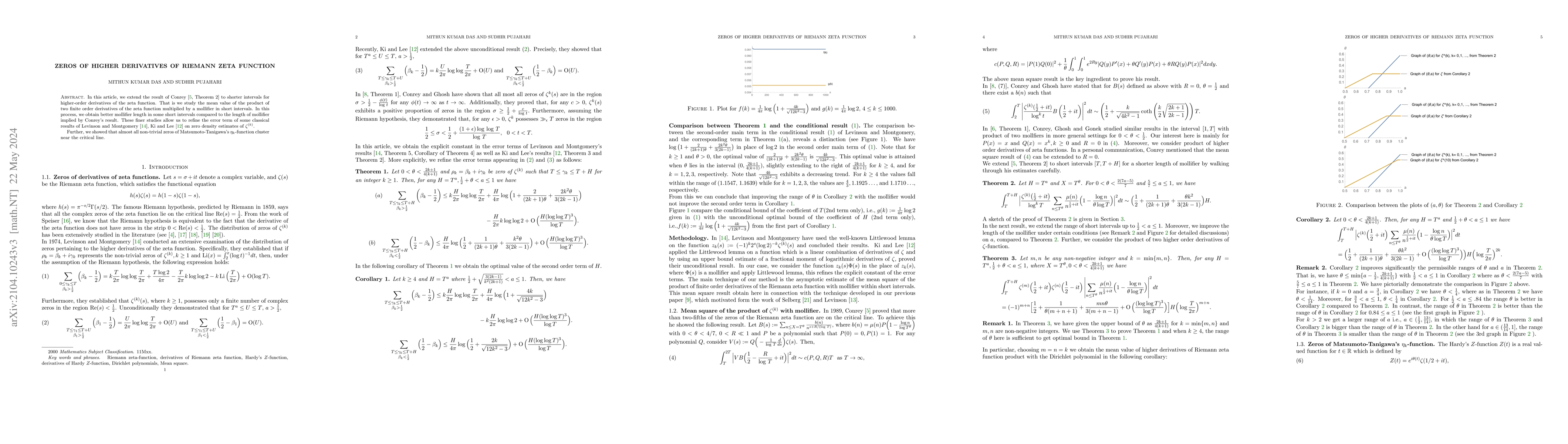 Thumbnail for Zeros of higher derivatives of Riemann zeta function