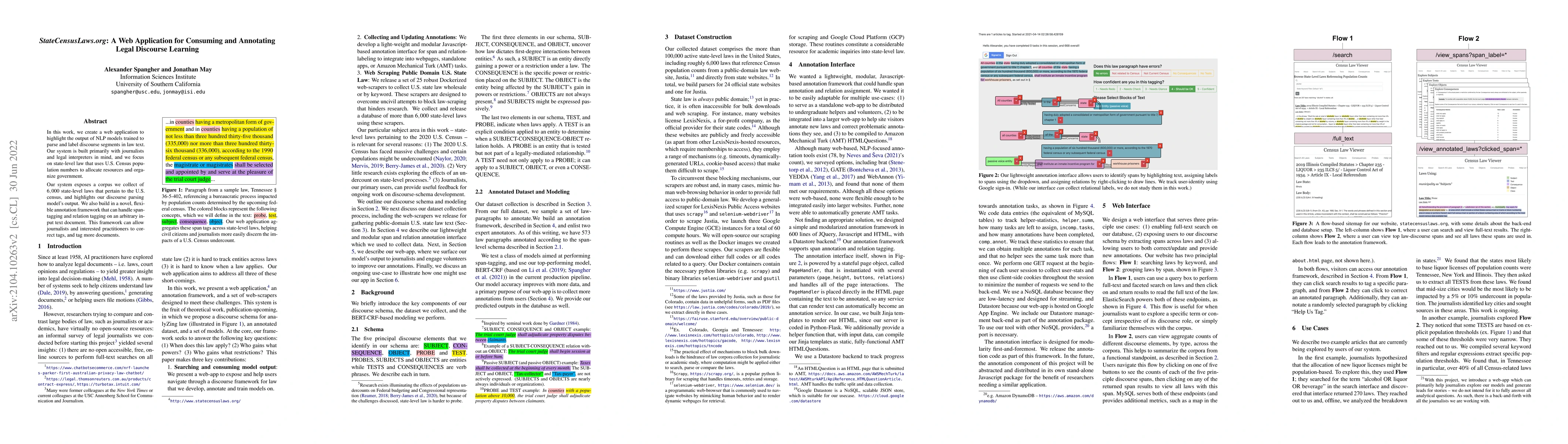 Thumbnail for StateCensusLaws.org: A Web Application for Consuming and Annotating
  Legal Discourse Learning