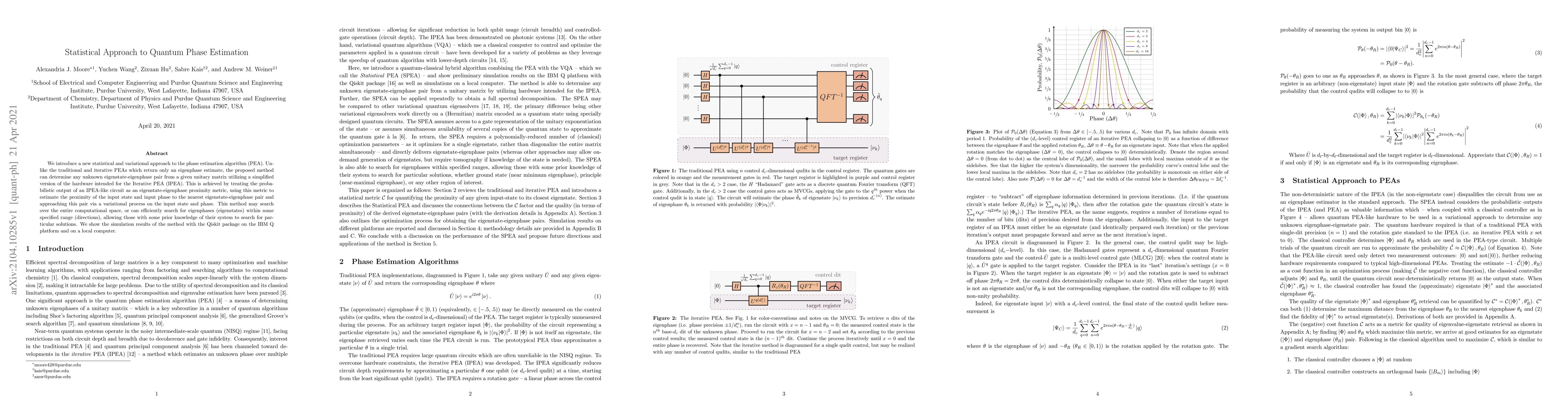 Thumbnail for Statistical Approach to Quantum Phase Estimation
