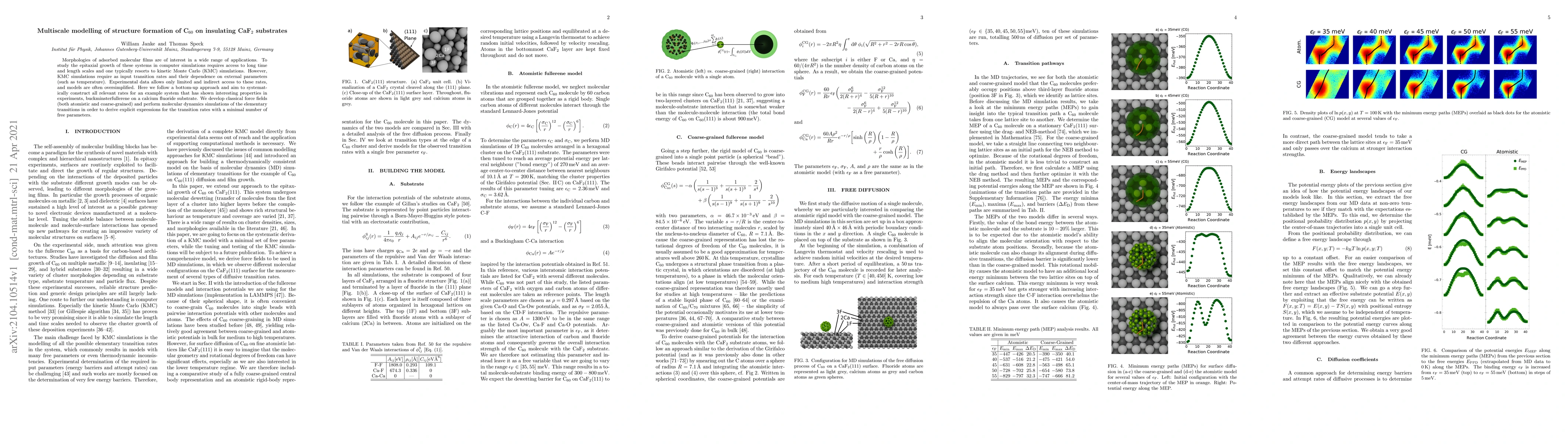Thumbnail for Multiscale modelling of structure formation of C$_{60}$ on insulating
  CaF$_2$ substrates