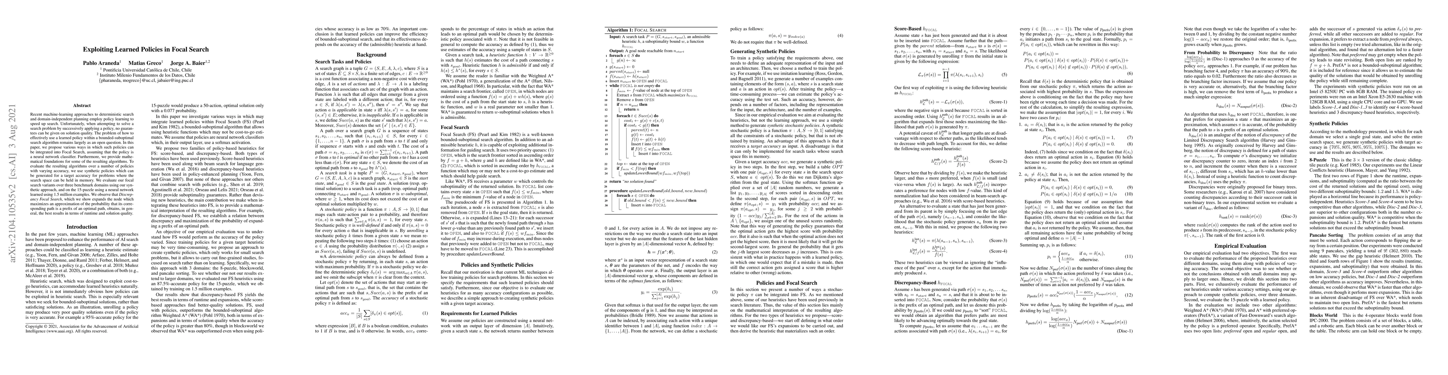 Thumbnail for Exploiting Learned Policies in Focal Search