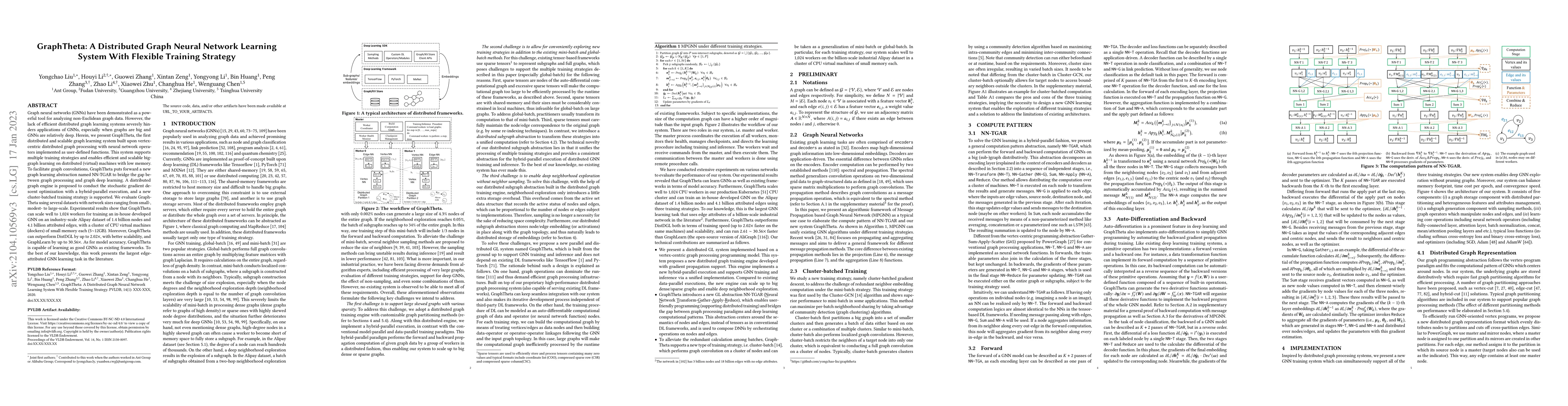 Thumbnail for GraphTheta: A Distributed Graph Neural Network Learning System With
  Flexible Training Strategy