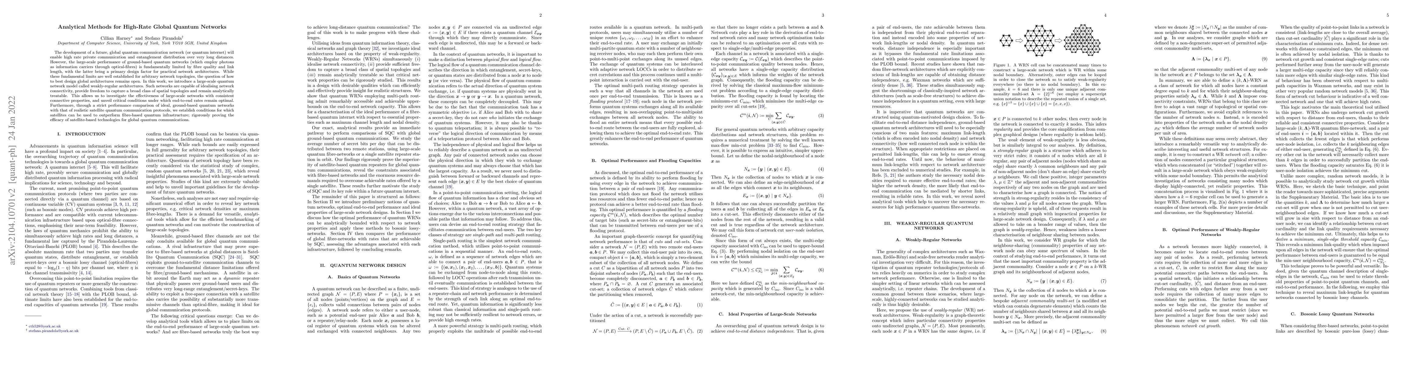 Thumbnail for Analytical Methods for High-Rate Global Quantum Networks
