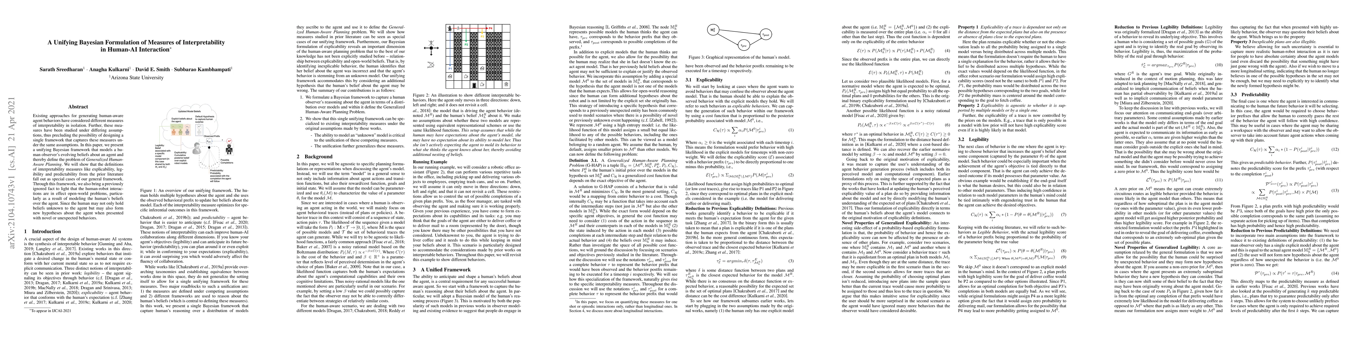 Thumbnail for A Unifying Bayesian Formulation of Measures of Interpretability in
  Human-AI