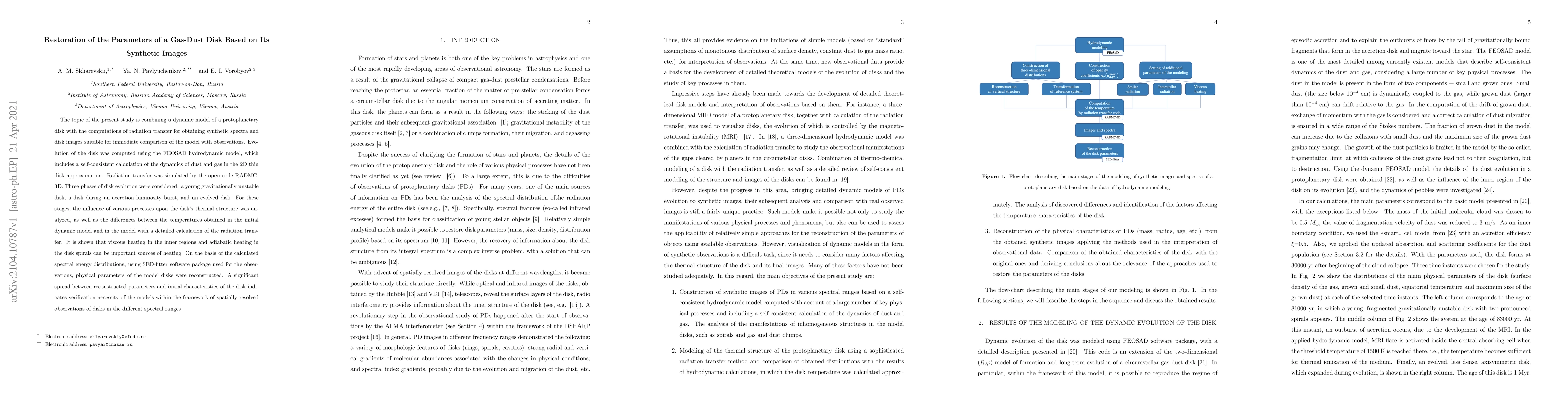 Thumbnail for Restoration of the Parameters of a Gas-Dust Disk Based on Its Synthetic
  Images