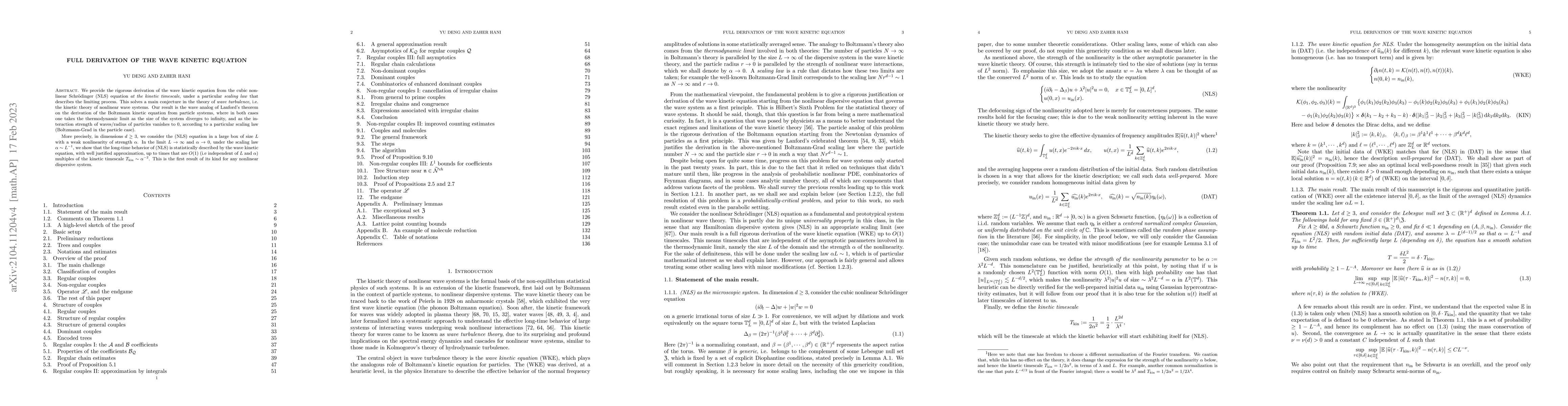 Thumbnail for Full derivation of the wave kinetic equation