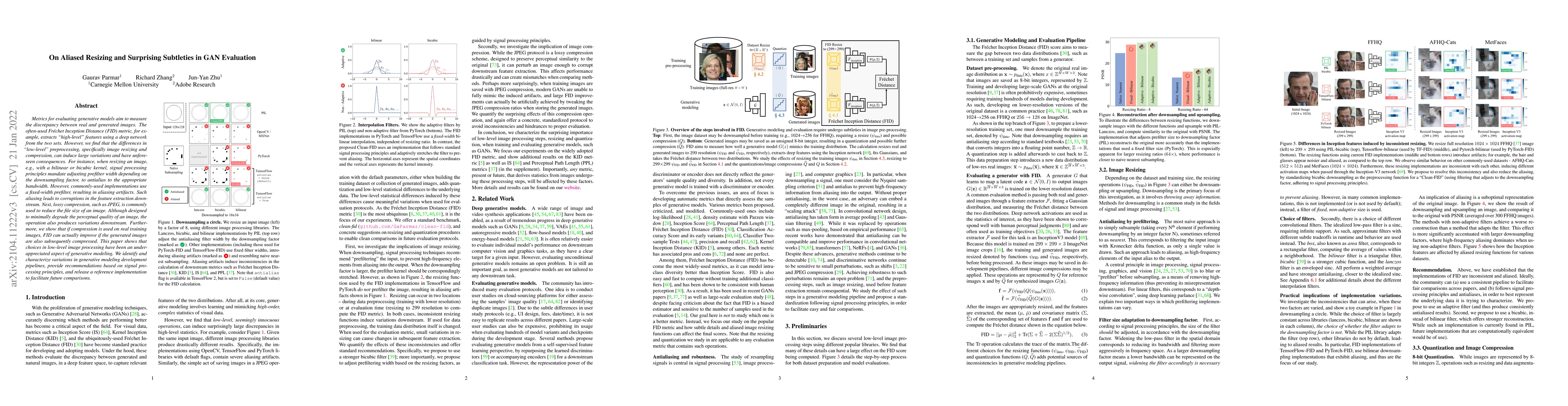 Thumbnail for On Aliased Resizing and Surprising Subtleties in GAN Evaluation