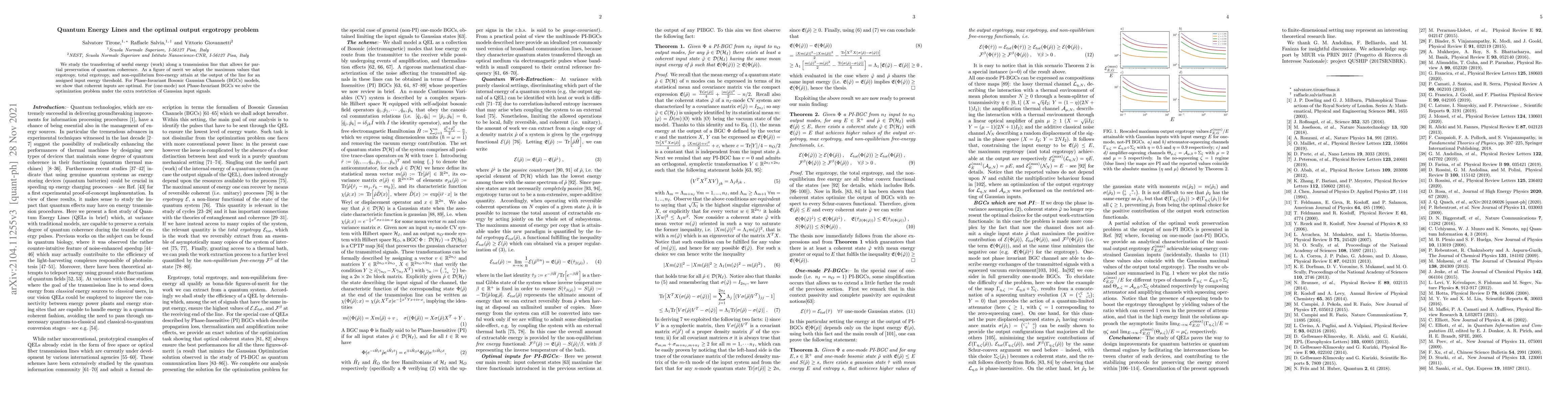 Thumbnail for Quantum Energy Lines and the optimal output ergotropy problem