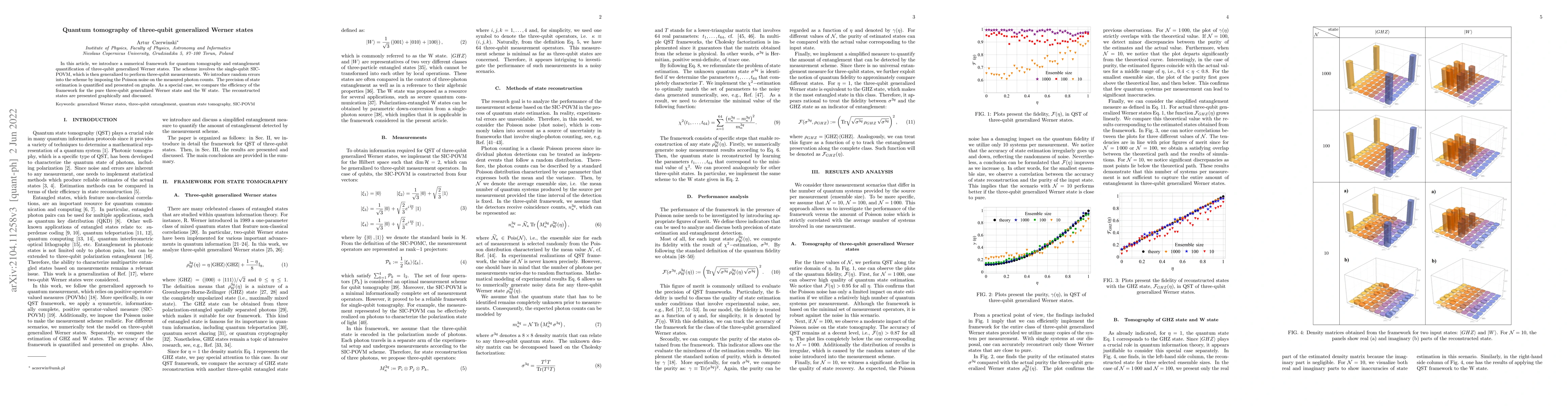 Thumbnail for Quantum tomography of three-qubit generalized Werner states