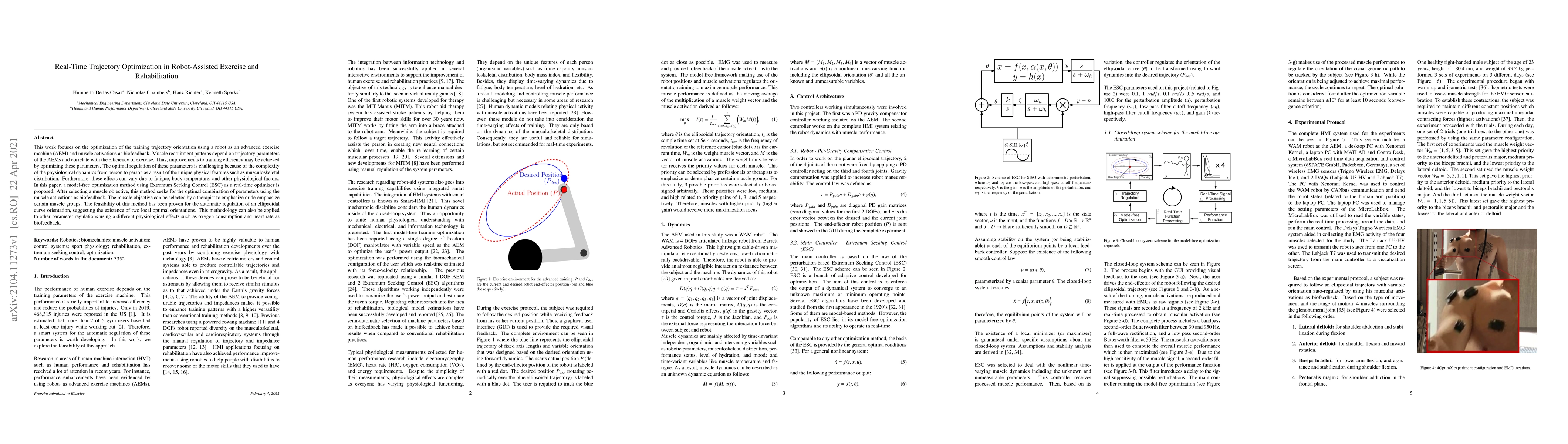 Thumbnail for Real-Time Trajectory Optimization in Robot-Assisted Exercise and
  Rehabilitation