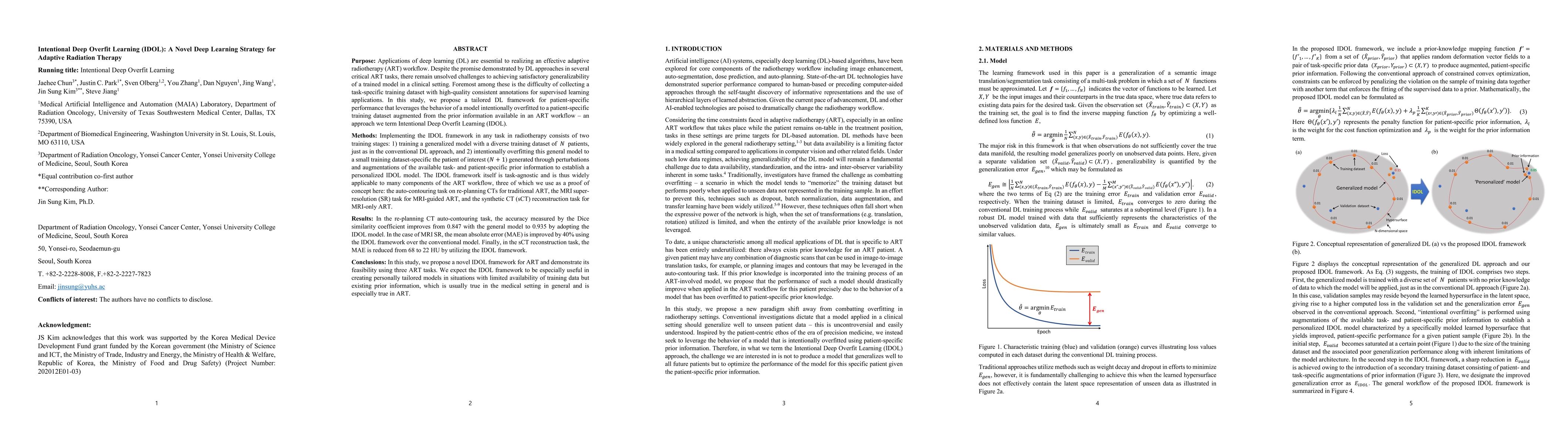 Thumbnail for Intentional Deep Overfit Learning (IDOL): A Novel Deep Learning Strategy
  for Adaptive Radiation Therapy