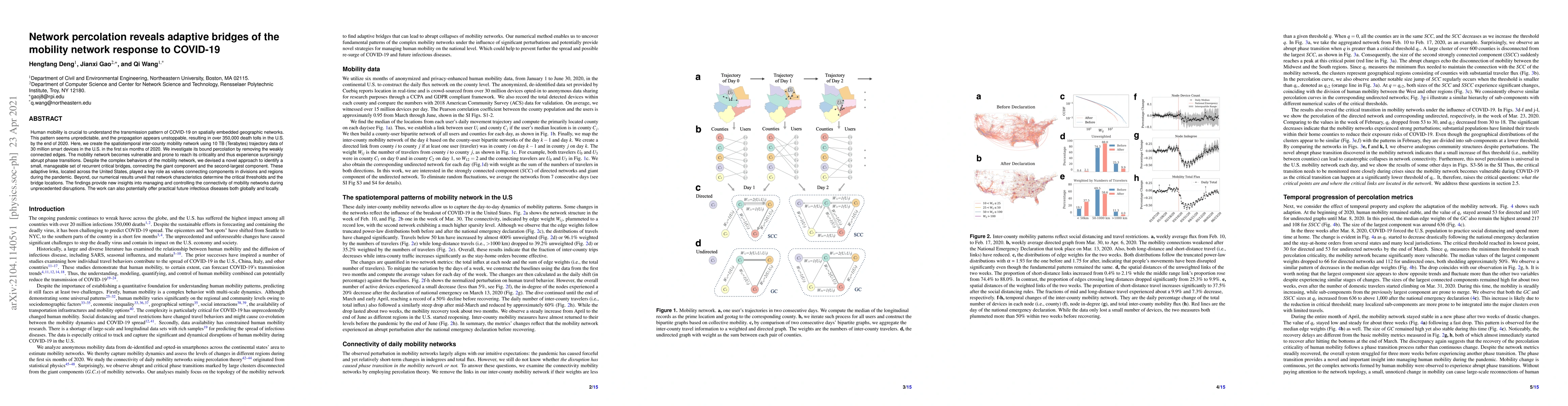 Thumbnail for Network percolation reveals adaptive bridges of the mobility network
  response to COVID-19