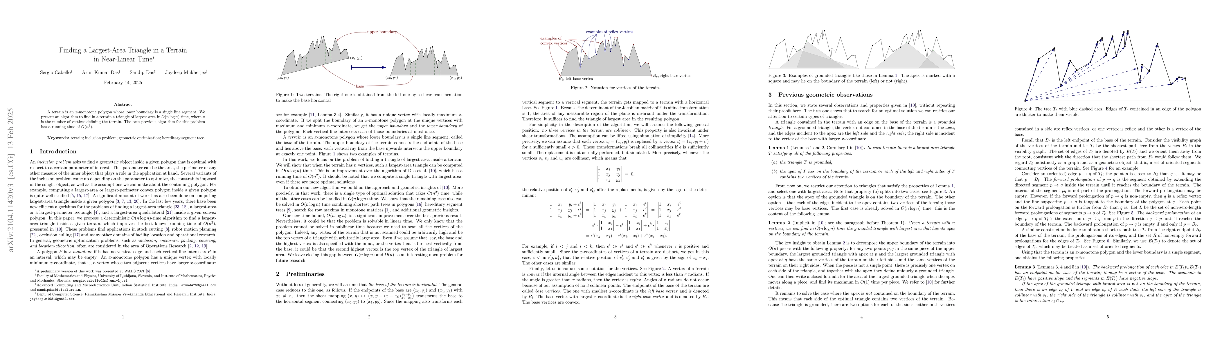 Thumbnail for Finding a Largest-Area Triangle in a Terrain in Near-Linear Time