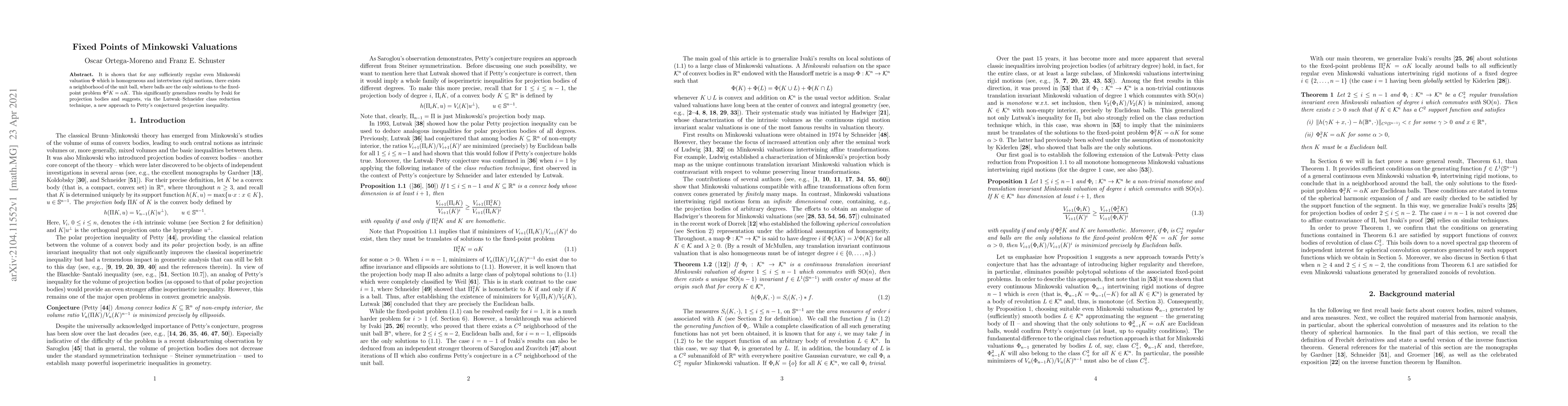Thumbnail for Fixed points of Minkowski valuations