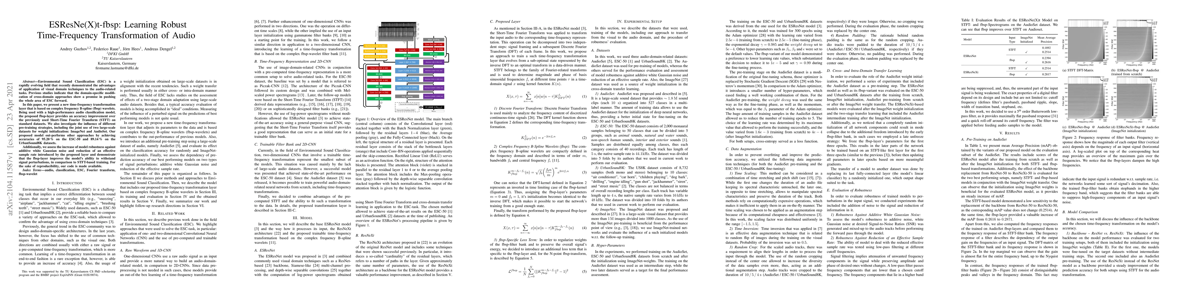 Thumbnail for ESResNe(X)t-fbsp: Learning Robust Time-Frequency Transformation of Audio