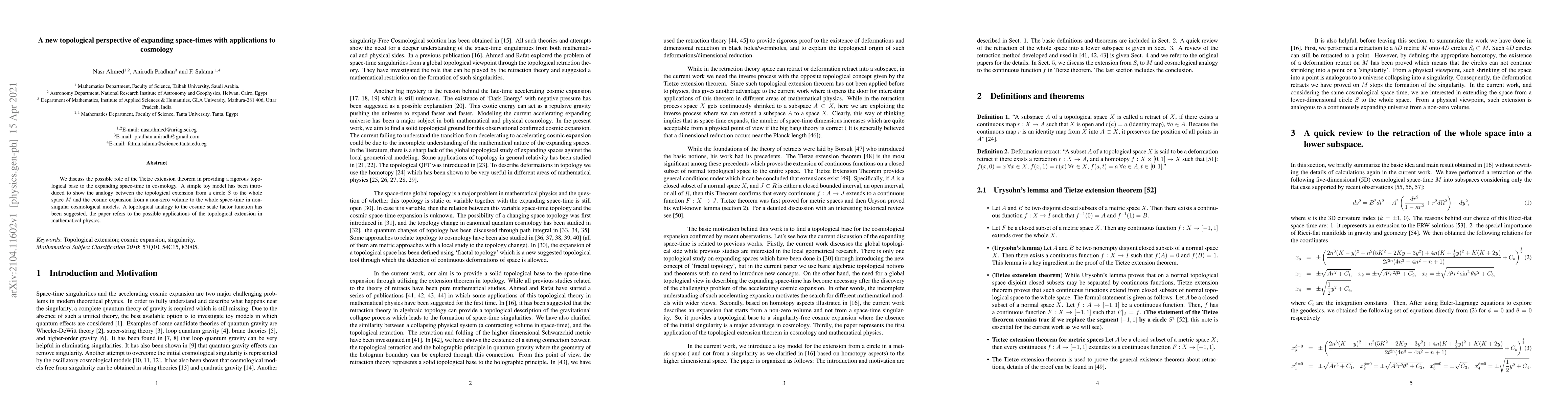 Thumbnail for A new topological perspective of expanding space-times with applications
  to cosmology