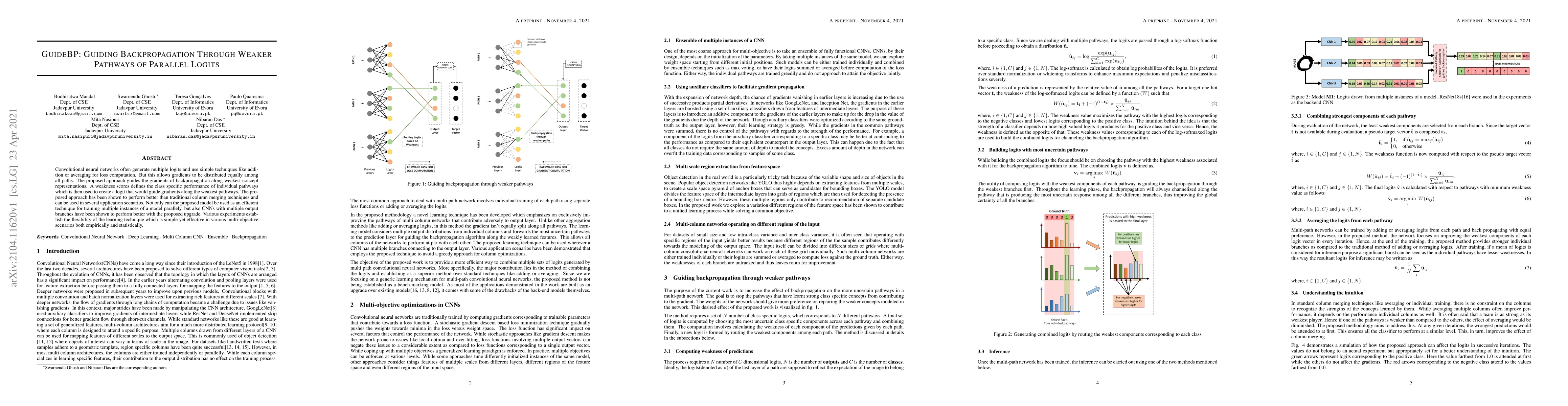Thumbnail for GuideBP: Guiding Backpropagation Through Weaker Pathways of Parallel
  Logits