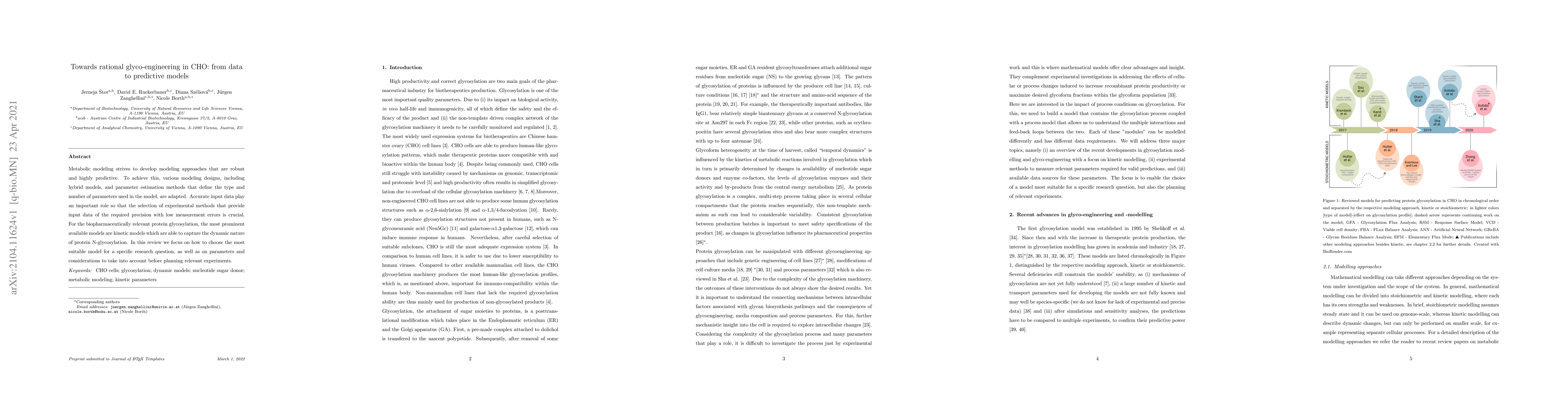Thumbnail for Towards rational glyco-engineering in CHO: from data to predictive
  models