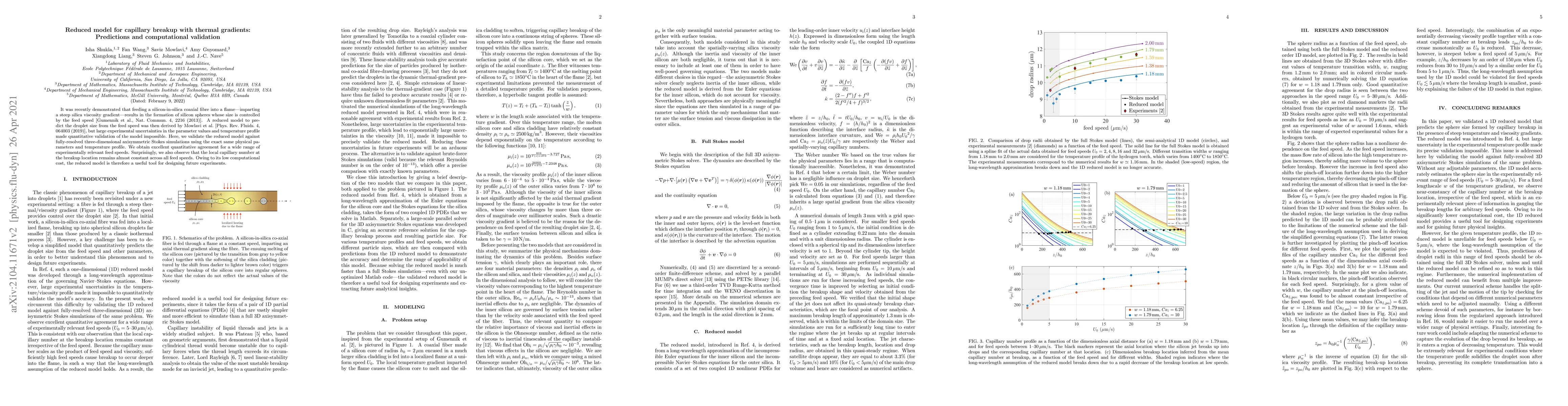Thumbnail for Reduced model for capillary breakup with thermal gradients: Predictions
  and computational validation
