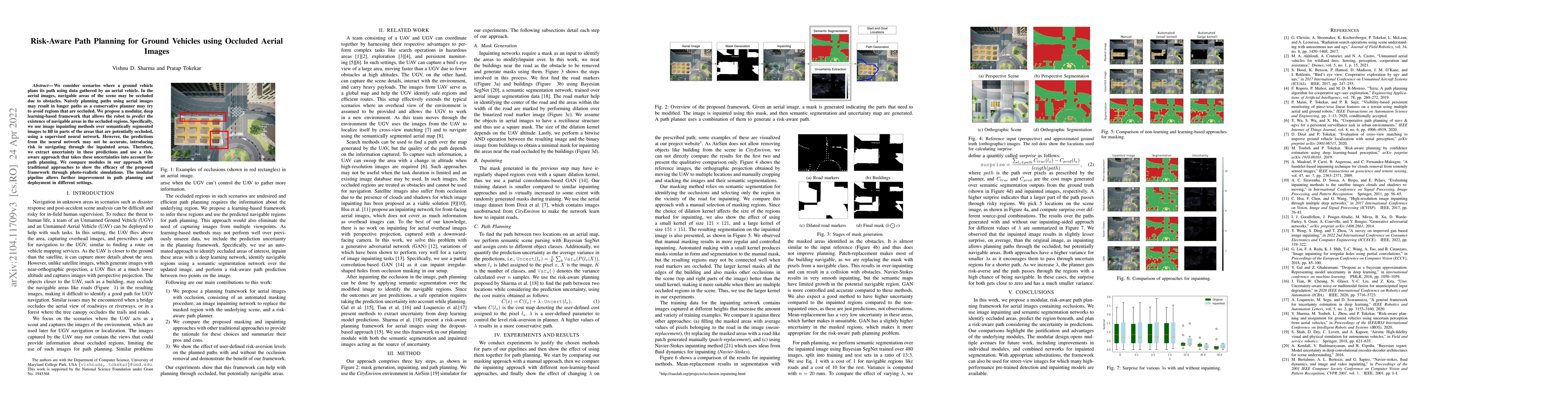 Thumbnail for Risk-Aware Path Planning for Ground Vehicles using Occluded Aerial
  Images
