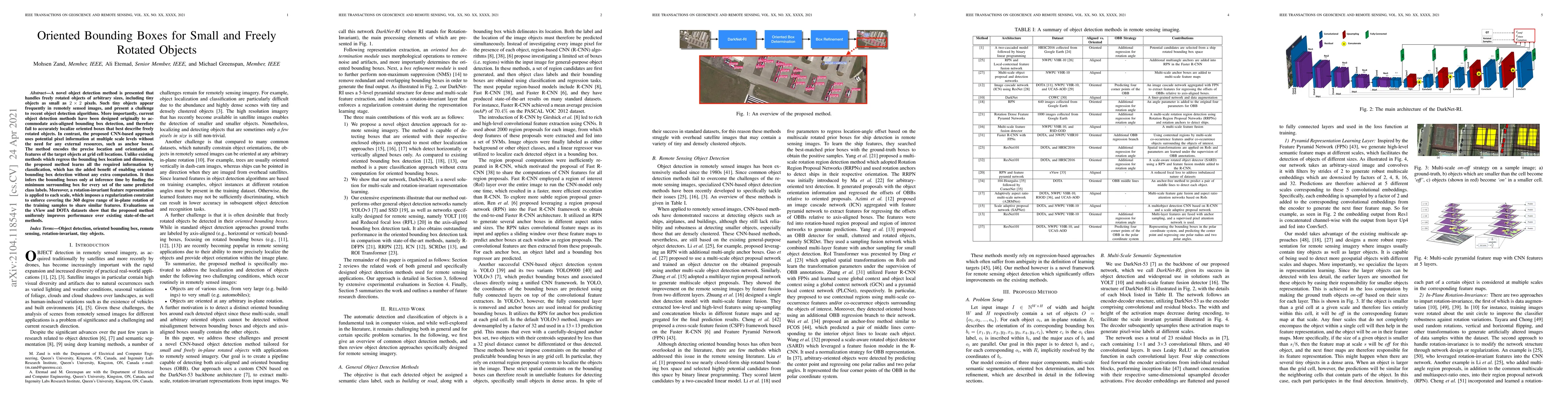 Thumbnail for Oriented Bounding Boxes for Small and Freely Rotated Objects