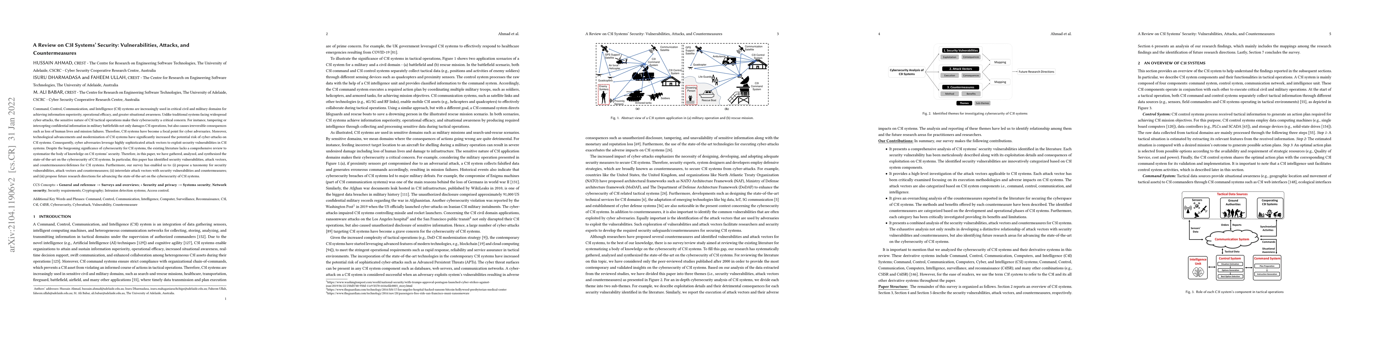 Thumbnail for A Review on C3I Systems' Security: Vulnerabilities, Attacks, and
  Countermeasures