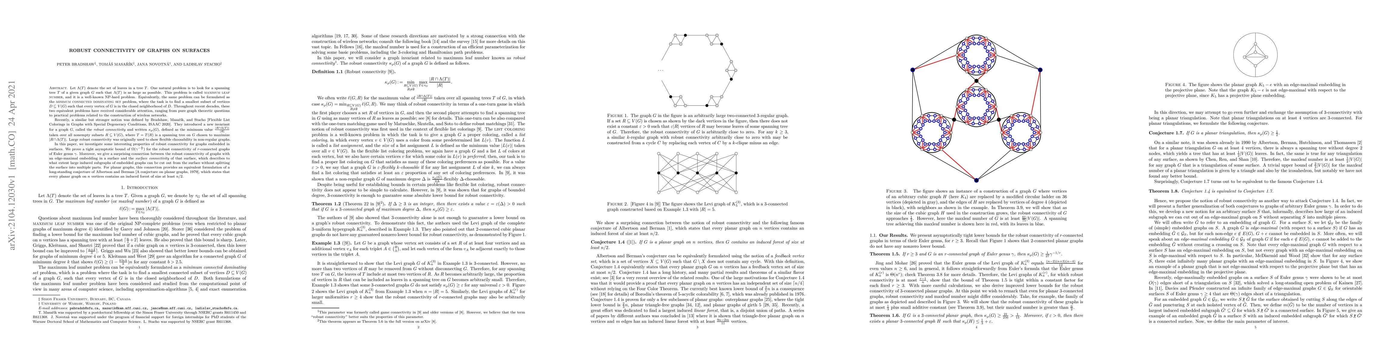 Thumbnail for Robust Connectivity of Graphs on Surfaces