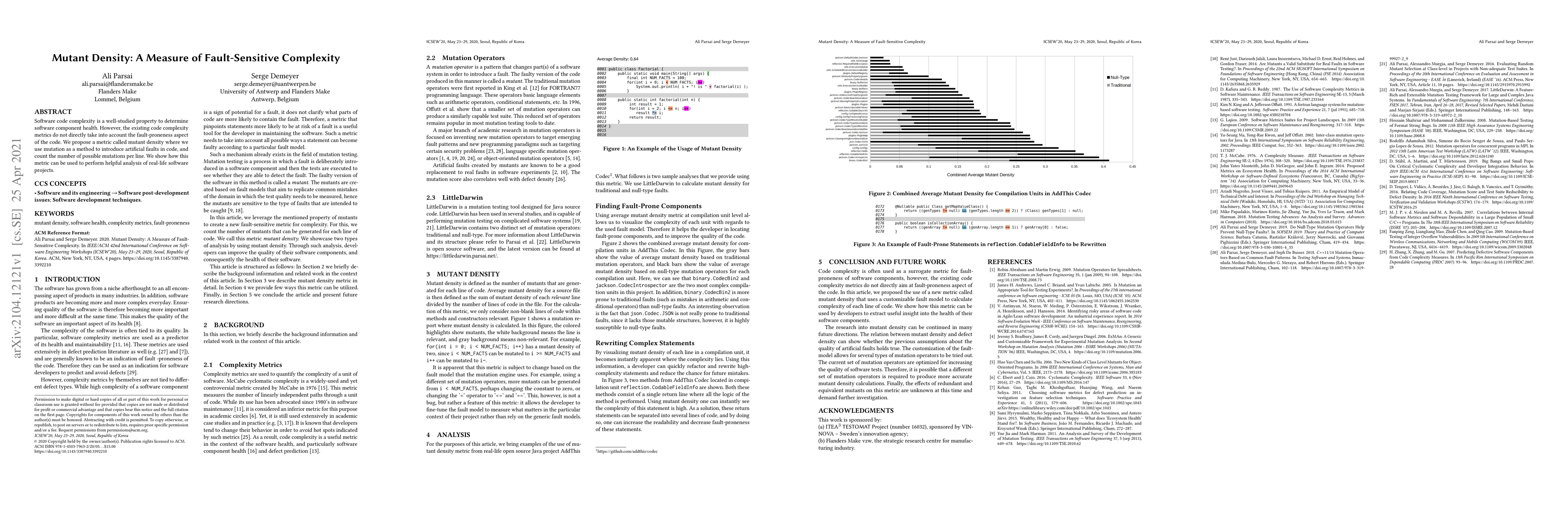 Thumbnail for Mutant Density: A Measure of Fault-Sensitive Complexity
