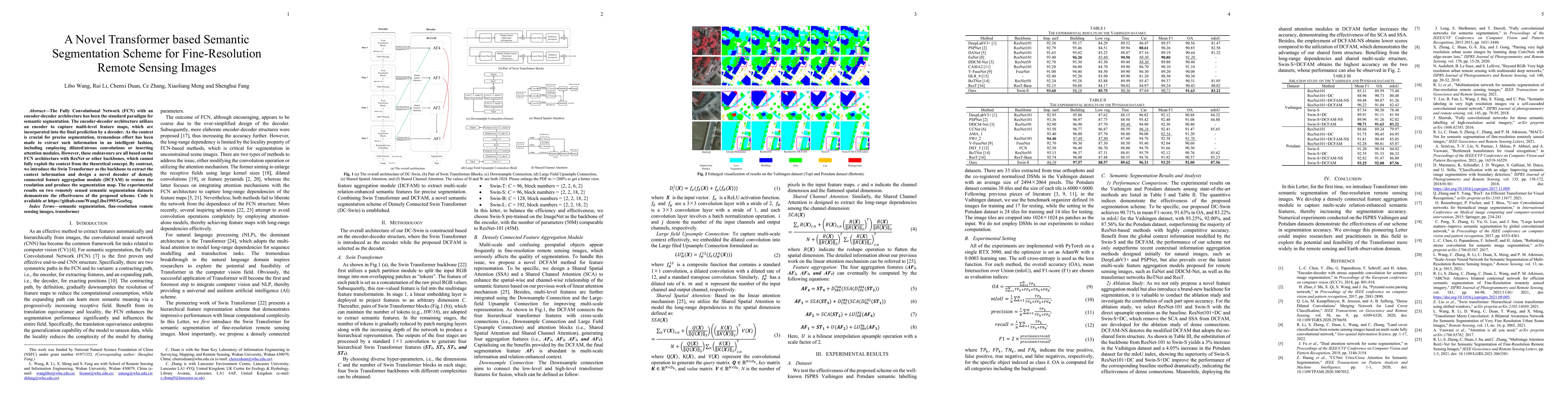 Thumbnail for A Novel Transformer Based Semantic Segmentation Scheme for
  Fine-Resolution Remote Sensing Images