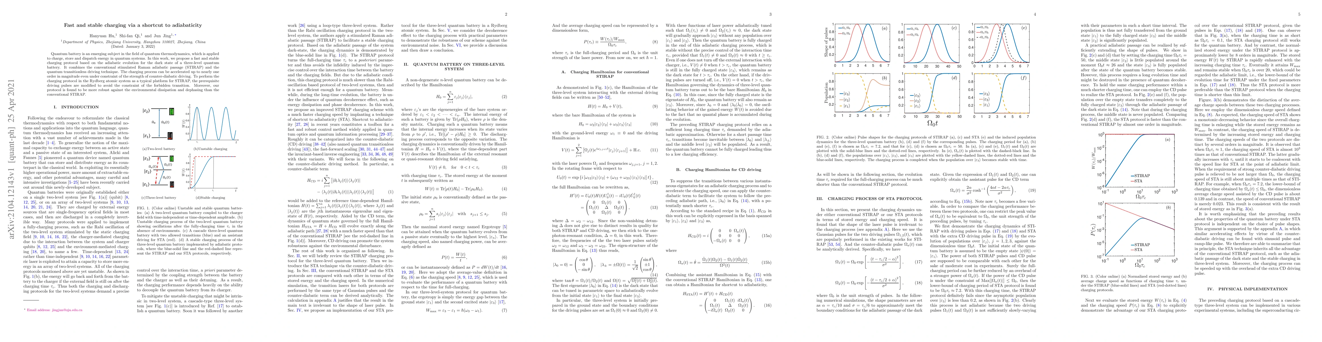 Thumbnail for Fast and stable charging via a shortcut to adiabaticity