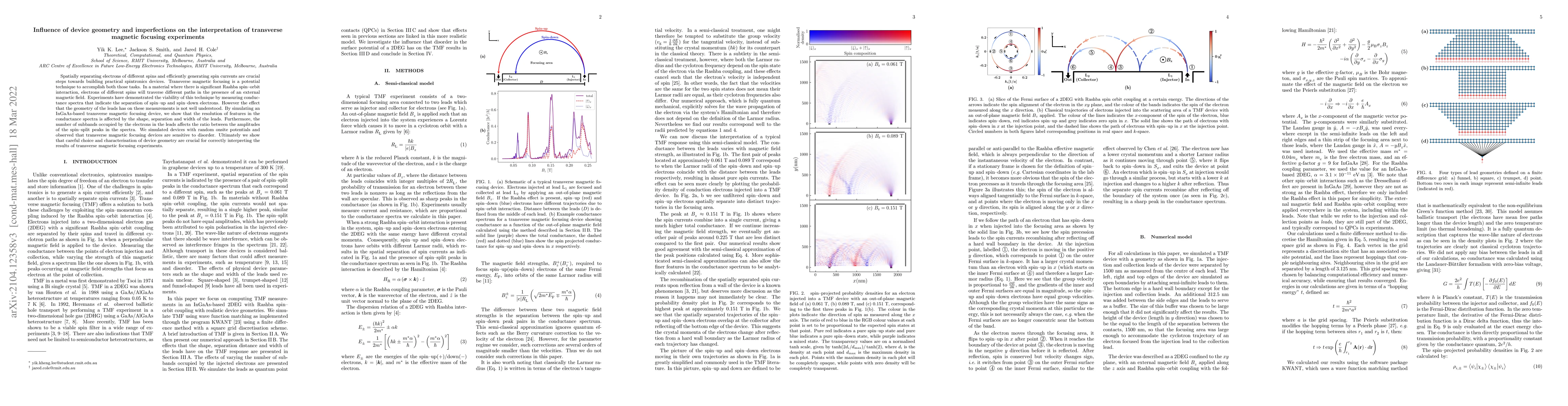 Thumbnail for Influence of device geometry and imperfections on the interpretation of
  transverse magnetic focusing experiments